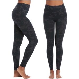 Spanx Black Camouflage Leggings